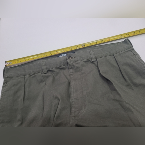 Vintage Polo Ralph Lauren  Men's Olive Green Tyler Shorts Sz.38 - Picture 7 of 9